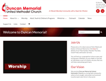 Tablet Screenshot of duncanmemorialumc.org